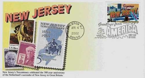 Greetings From New Jersey #3590 FDC Mystic Cachet M5973