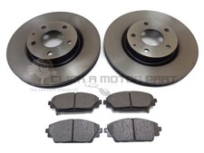 Set 2 dischi e pastiglie freno anteriori nuovi per Mazda 3 2.0 2.2 2014-2019 (dischi 295mm)