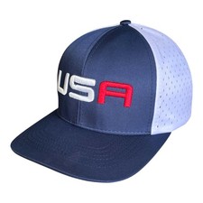USA Trucker Hat, Unisex Performance Moisture Wicking Golf Snapback Baseball C...