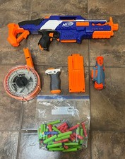 Nerf CS-18 N-Strike Elite Rapidstrike Blaster W/ Scope Grip Clip 30 Round Drum