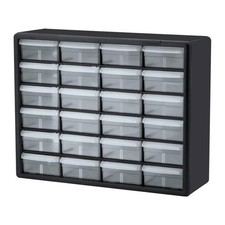 24-Drawer Plastic Drawers Storage Cabinet Teacher Toolbox Garage Makeup Boxes