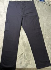 New Bulwark Flame Resistant mens Dungarees Carpenter Pants FR 36x34 Blue