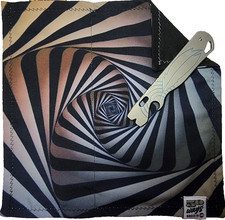 50 WAYS POCKET POCKET HANK Everyday Carry EDC Gear Abstract Black White Spiral