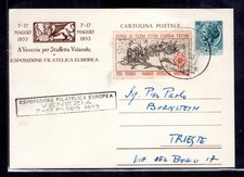 1953  ESPOSIZIONE  FILATELICA  EUROPEA   VENEZIA  CARTOLINA  POSTALE
