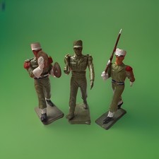 (3) STARLUX French Figures Marching Band - Cymbal player and armed soldiers .