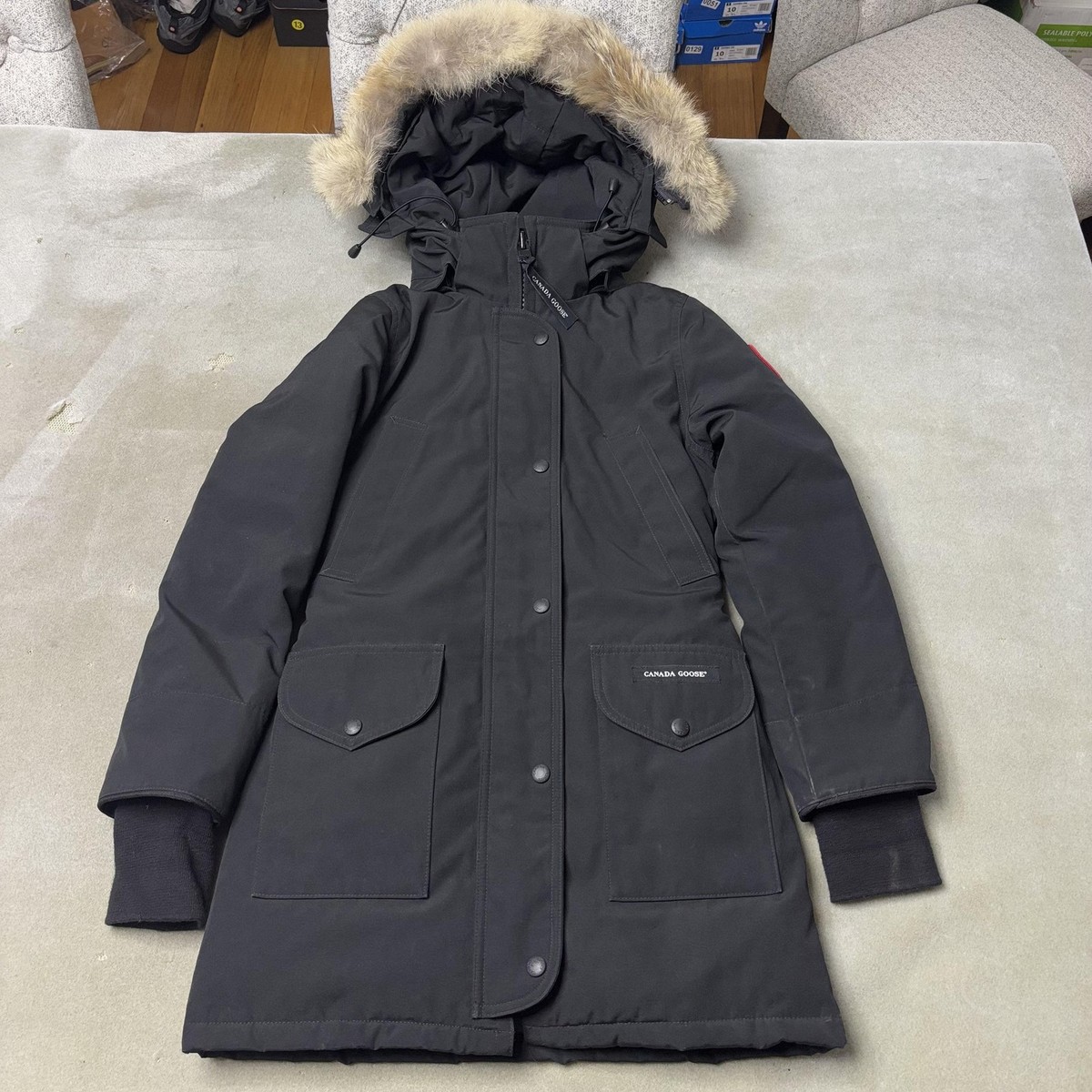  TRILLIUM PARKA ダウンコート 黒 M相当 Canada Goose Paradigm Trillium Hooded Down Parka | Saks Fifth Avenue