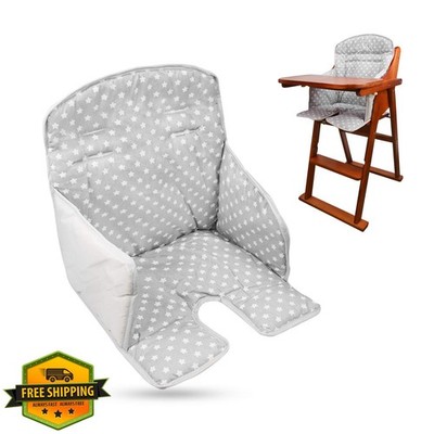 twoworld High Chair Cushion Gray Star