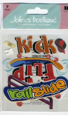 Jolee's Boutique Dimensional Stickers pack - Kick Flip