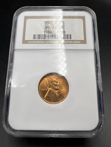 1942 D Lincoln Wheat Cent Penny Coin NGC MS66 RD #038