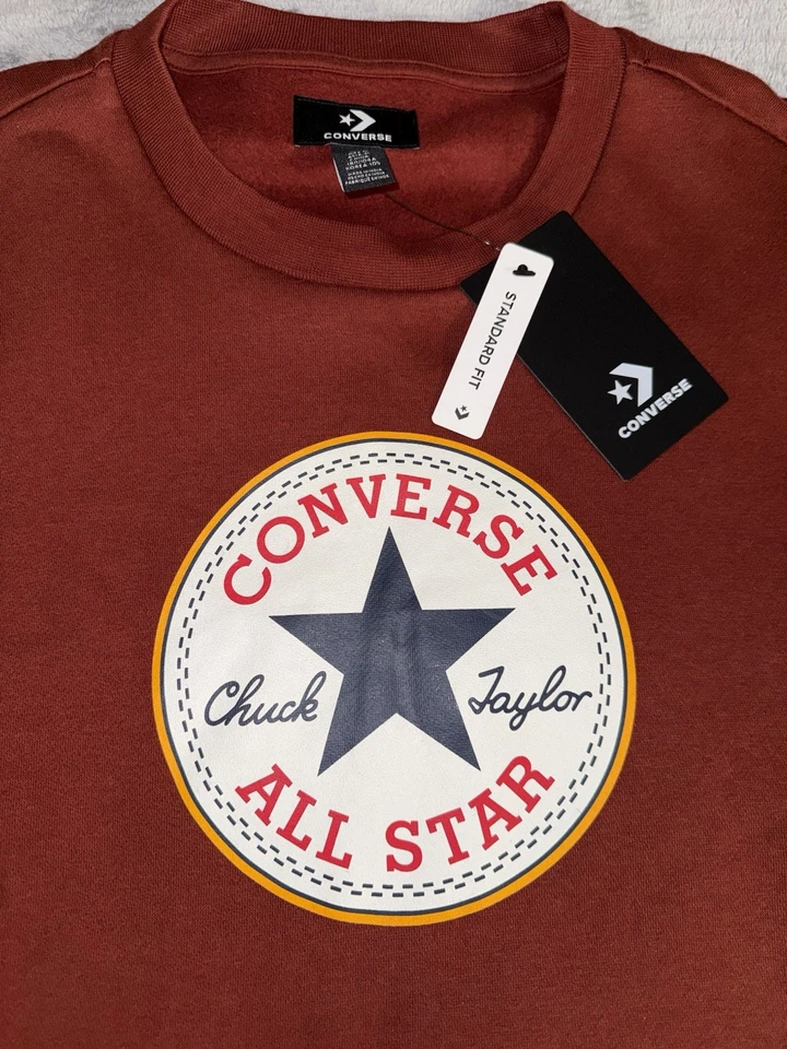 Converse All Star Chuck Taylor Mens Crewneck Pullover Sweatshirt Size L NWT - Image 4 of 4