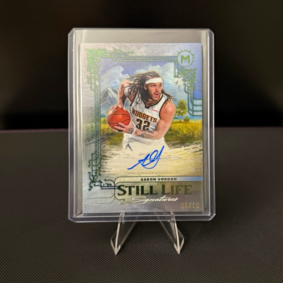 2026 Topps Motif Still Life Signatures Aaron Gordon SLS-AG Auto /10