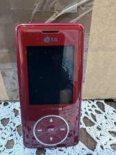 LG VX8500R Chocolate Flip Phone Verizon Burgundy UNTESTED w/ OEM BATTERY