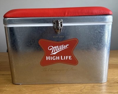 Miller High Life Metal Aluminum Padded Top Cooler Cronstrom s