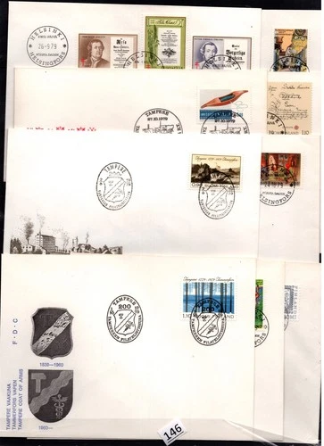 !! FINLAND - 9 FDC - FAMOUS PEOPLE - CULTURE - 1979