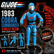 1983 COBRA COMMANDER • VTG COMPLETE 1.5 • G.I. JOE A REAL AMERICAN HERO SERIES