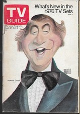 TV GUIDE MAGAZINE SEPTEMBER 27 OCTOBER 3 1975 (GD+) HOWARD COSELL HIRSHFELD COV.