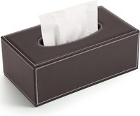 KosmetiktüCher Box Pu Leder Braun FüR BüRo Auto Zuhause Taschentuchbox