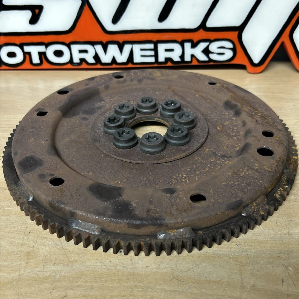 Placa flexible transmisión automática BMW E60 E90 N54 8 pernos 335i 535i genuina 08-10 Foto 4 de 4