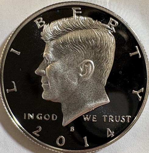 2014 S Kennedy Silver Proof Half Dollar 90% Silver .900 Fine 50c See Pics!!