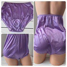 Vanity Fair Panty Ravissant Shiny Nylon Full Cut VTG Style 9/2XL Purple Hype