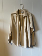 Vintage Sears Tan Button Up Perma Prest The Fitted Shirt
