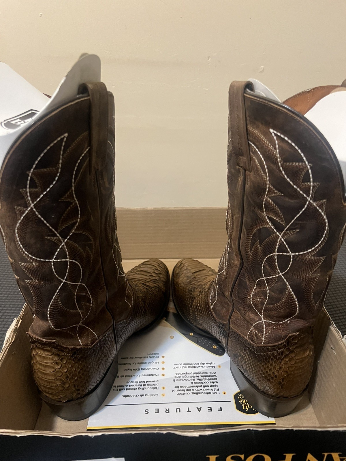 Dan Post “Manning” Genuine Python Cowboys Boot DP… - image 3
