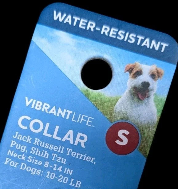 Ошейник для собаки S Jack Russell терьер, мопс, ши-тцу шеи размер 8-14" (10-20 фунтов синий - Изображение 2 из 3