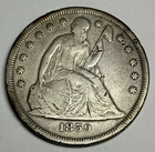 VF 1859-O $1 Seated Liberty (lightly cleaned), U.S. Type Coin Very Fine Dollar