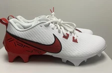 Size 12.5-Nike Vapor Edge Speed 360 2 TB Football Cleats White Red FN7764-111