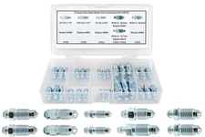 Dsnaduo 36 PCS Bleeder Valve,Brake Bleeder Screw Assortment Kit Replace H9402...