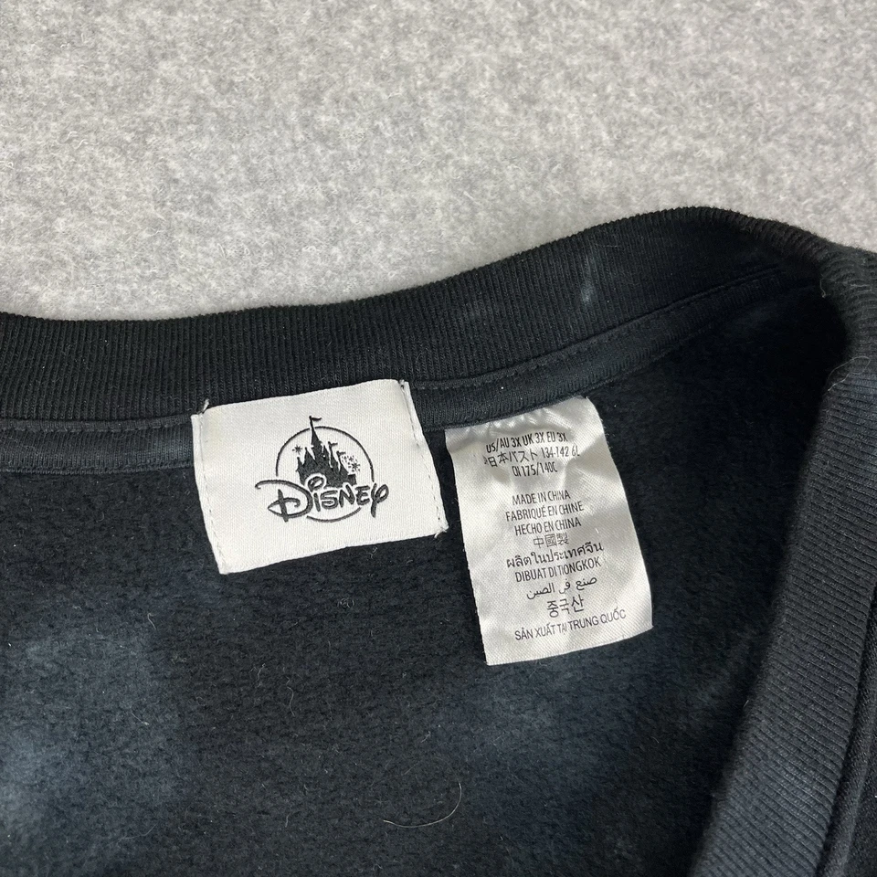 Disney 2024 замок Crewneck толстовка черный белый галстук умереть женщин 3XL коробка - Изображение 3 из 4