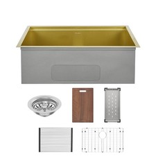 Swiss Madison SM-KU800 Tourner 30" Undermount Single Basin - Gold