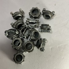 12Pcs 1/2Inch Clamp Type Connector, Clamp Type Cable Connectors Metallic Conduit