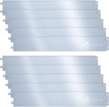 VOUNOT 10M Galvanised Steel Lawn Edging, Metal Garden Edging Landscape Border