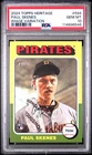 PAUL SKENES 2024 Topps Heritage High Number #594 Image Variation ROOKIE PSA 10