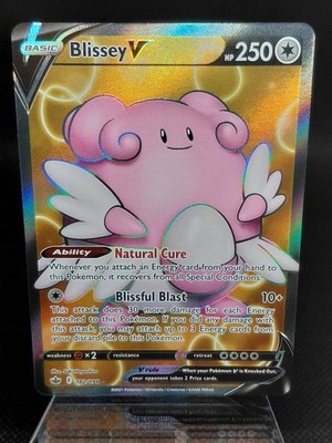 Blissey V (Full Art) 182/198 Swsh06: Sword & Shield - Chilling Reign Holo