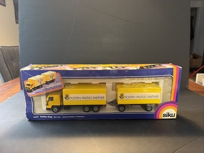 Siku 1:55 Scale #3421 Tandum Box Van - Koffer Zug - Convoi Camion & Remorque