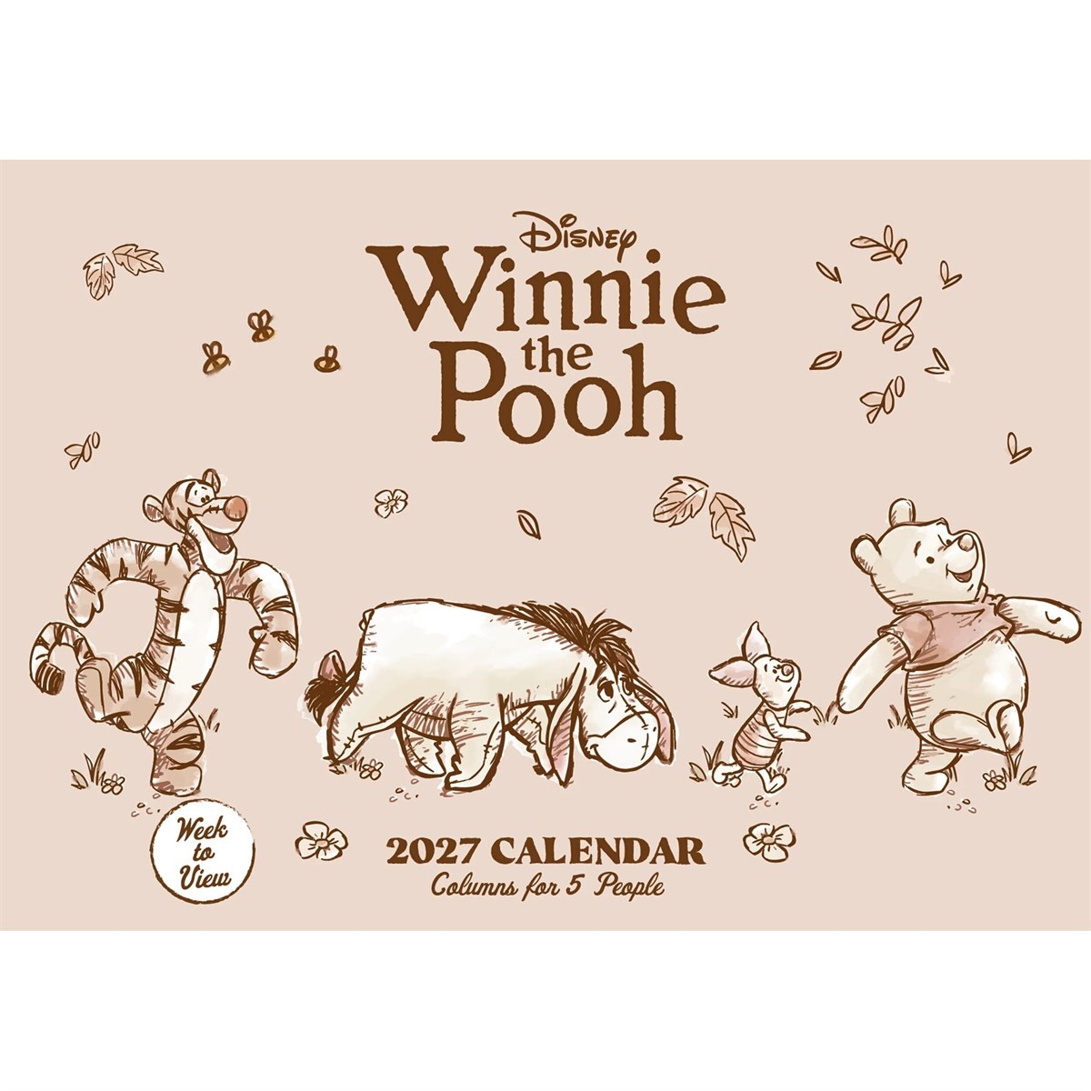 Winnie the Pooh 2027 A4 Organiser Wall Calendar Official Licensed Disney Calendar, A4 Format Family Planner, Monthly Layout Featuring Classic Hundred Acre Wood Artwork, for Busy Families - Image 2