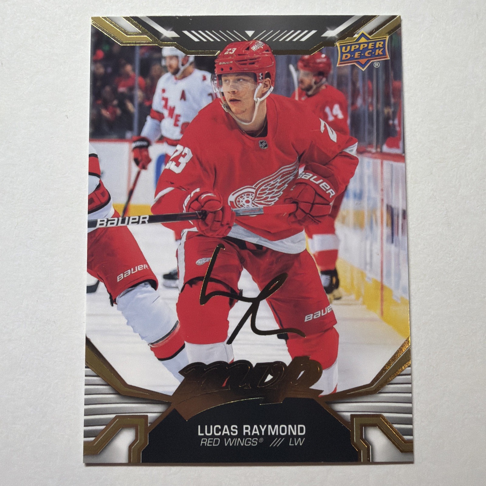 2022-23 Upper Deck MVP - Lucas Raymond #1 Gold Script