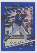2021 Panini Donruss Variation Holo Blue Joey Gallo (Pico De Gallo) #189 nh3