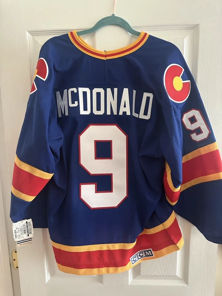 Lanny McDonald Colorado Rockies Jersey CCM Vintage M - Image 2 of 4