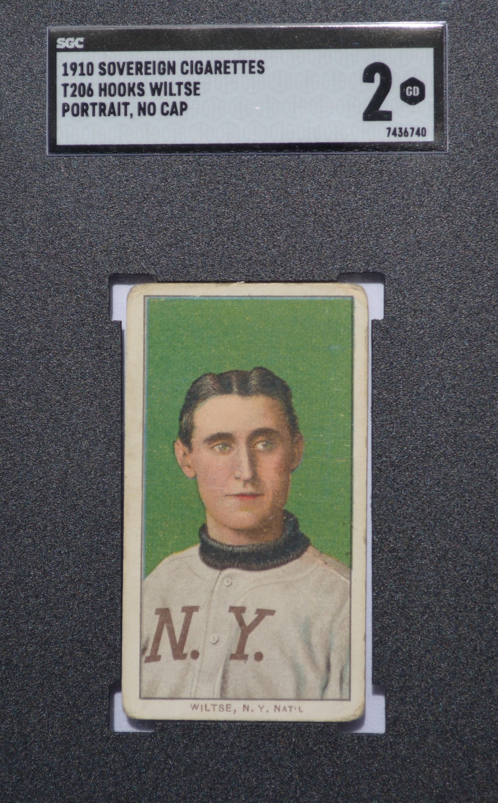 1910 T206 - HOOKS WILTSE - SOVEREIGN BACK - SGC 2