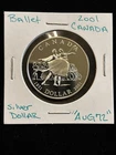 2001 Canada $1 Silver Dollar Queen Elizabeth II Canadian Ballet “aug72” Proof