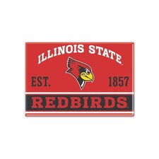 TWO 2 ILLINOIS STATE REDBIRDS, 2.5" X 3.5" METAL MAGNETS FROM WINCRAFT