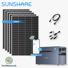 Balkonkraftwerk 1000W Sunshare Ray Lite Speicher 2,0kWh Ultraleicht …