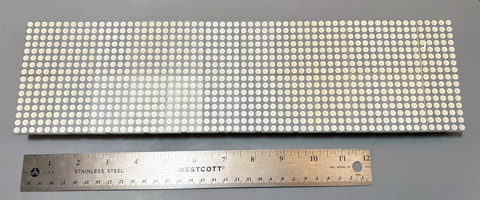 Vintage Mikohn 16x60 Dot Matrix Red Green Dual-Color Control LED Display Module