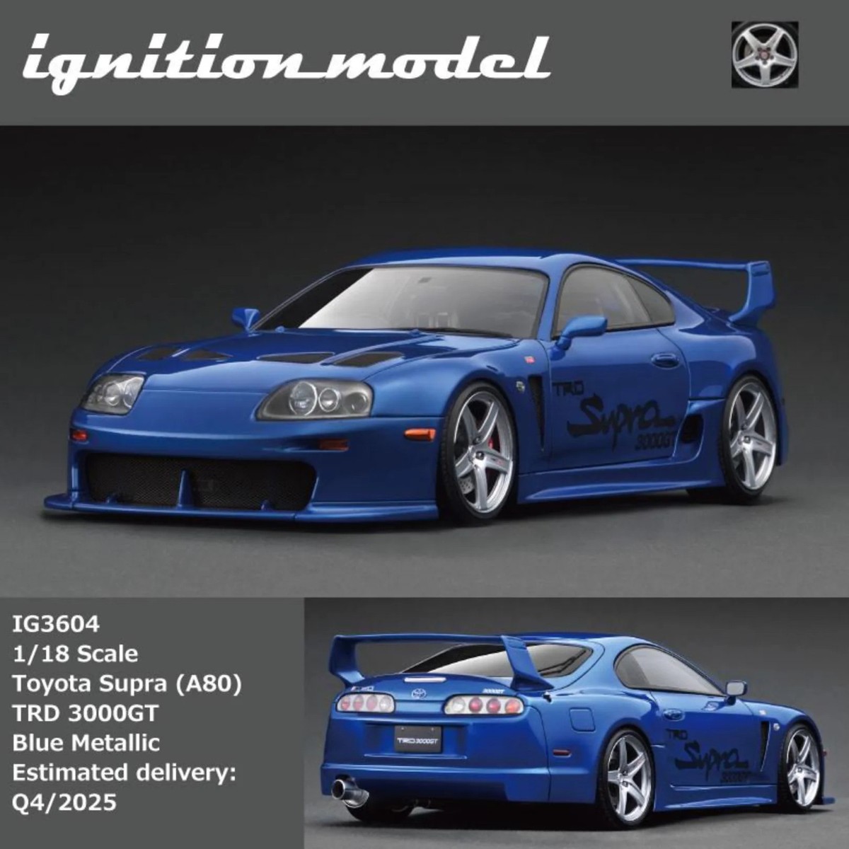 1/18 イグニッションモデル TRD 3000GT JZA80 スープラ 青 Ignition Model 1:18 Toyota Supra (A80) TRD 3000GT Blue IG3604 | eBay