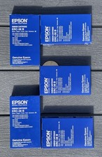 Epson ERC-38 B Black Ink Ribbon Cartridge LOT of 5 New Genuine C43S015374