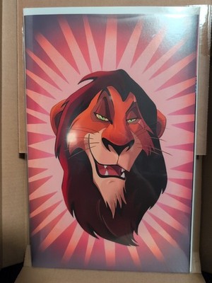 Lion King #1 Blind Bag Cover Q Scar Head Shot Virgin Variant by Giula Lomurno