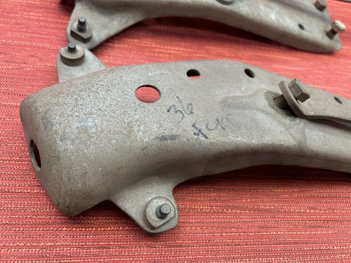 Nice pair 1936 Ford car front fender inner support brackets, brace rod, flathead - Picture 3 of 12